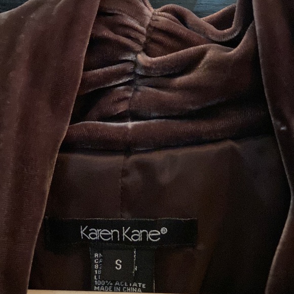 Karen Kane velvet embossed blazer - Picture 3 of 6